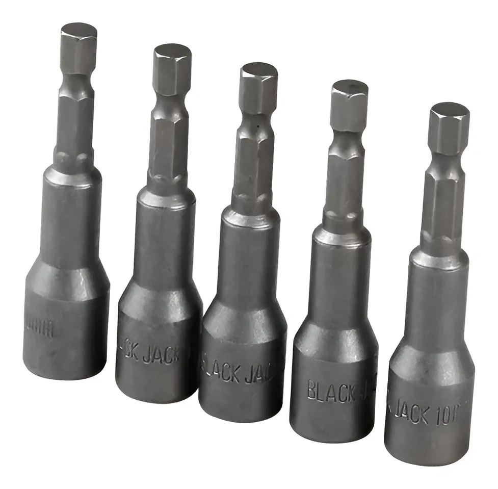 Tubo Hexagonal Magnetico Black Jack 11x65 Mm X 5 Pcs