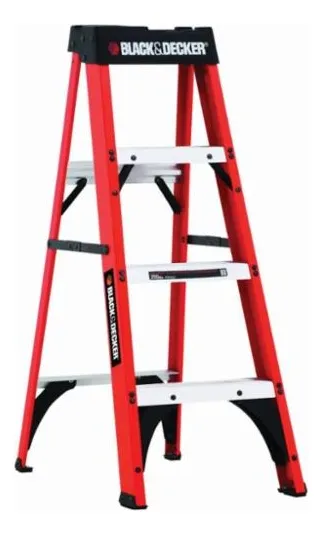 Escalera Black+decker Bxl3110-04 Tipo I 1.2m 115kg Fibra