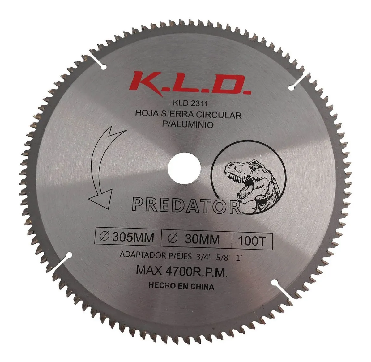 Hoja Sierra Disco Circular 305 Mm 100 Dientes Kld 2311