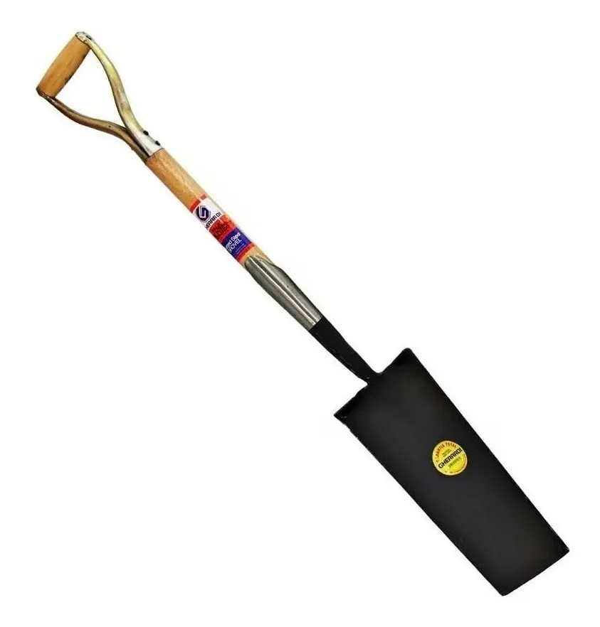 Pala Pocera Escocesa Gherardi Forjada Cabo Corto Madera