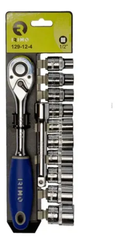 Juego Set De Tubos Bocallaves Irimo 12 Piezas Y Llave Crique