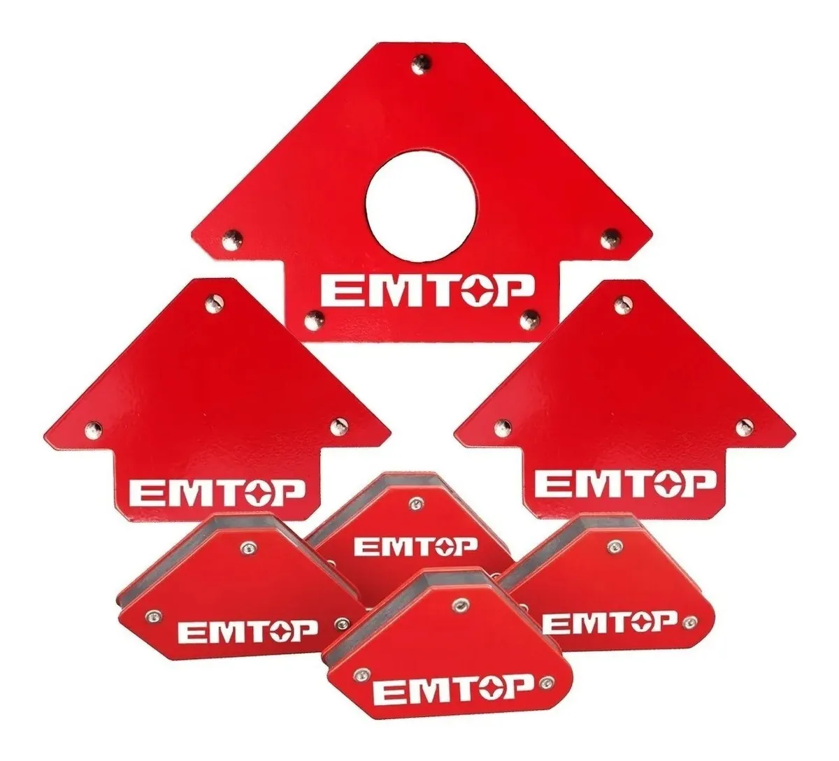 Escuadras Magneticas Soldador Set 7 Unidades Emtop