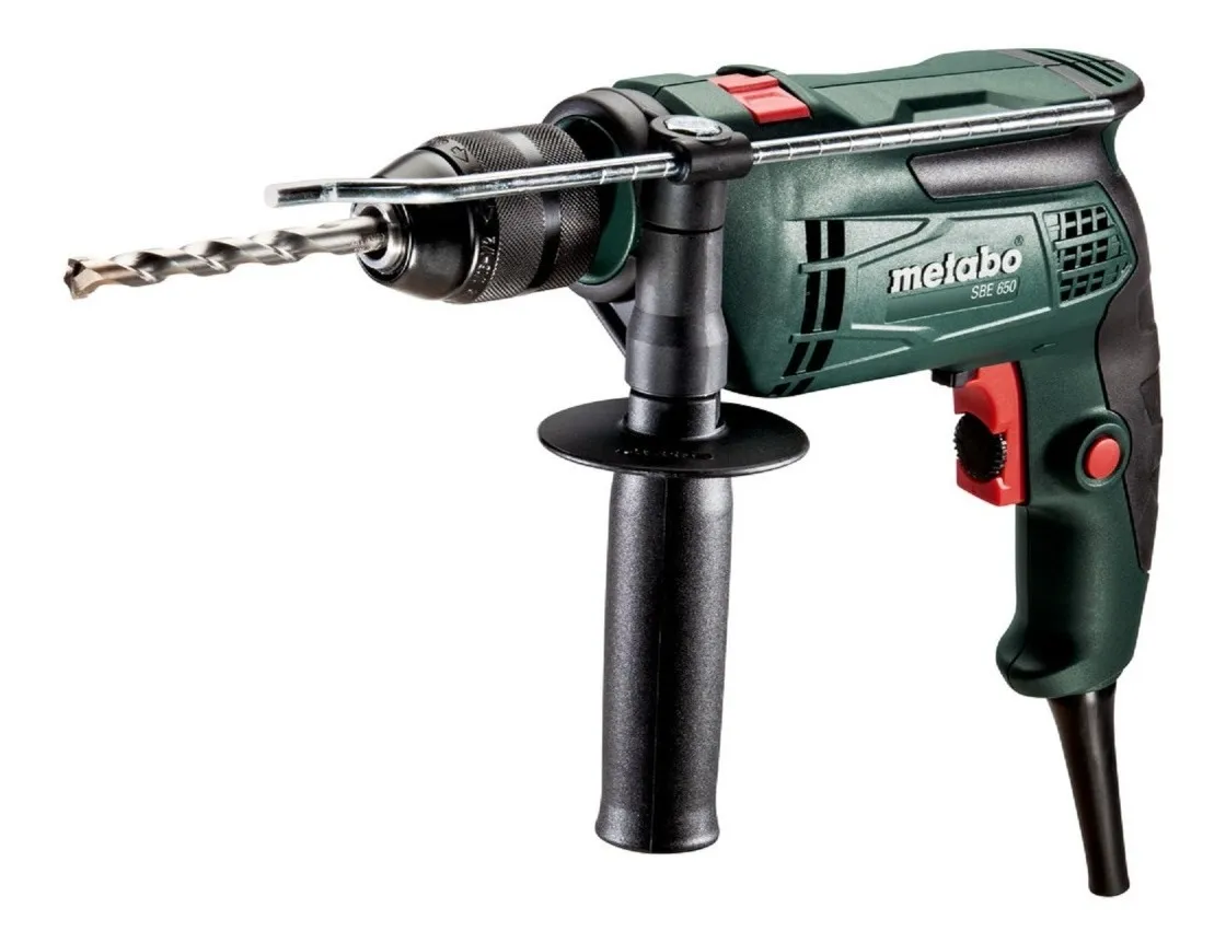 Taladro Percutor Metabo 650 Watts Color Verde