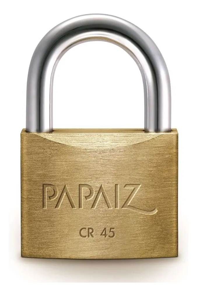 Candado Doble Traba De Bronce Cr-45 Papaiz