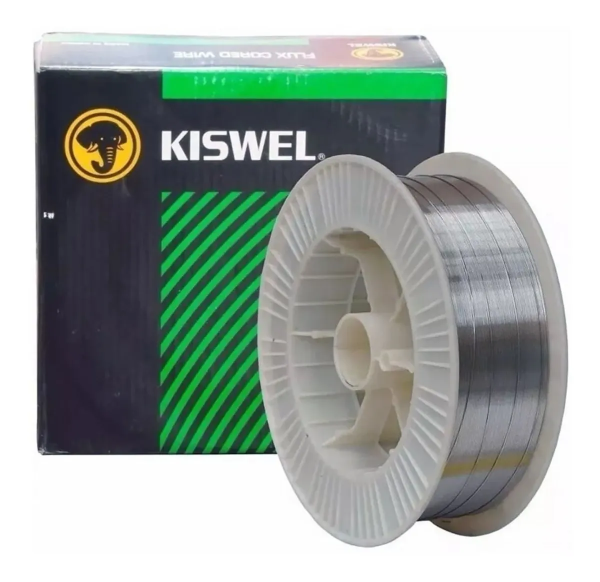 Alambre Flux Mig Kiswel Soldar Sin Gas Rollo X450g 0,9mm