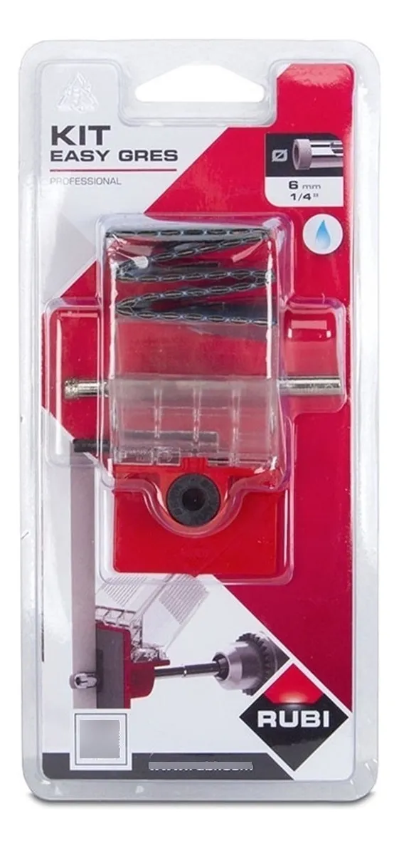 Kit Easy Gres Broca Diamantada Porcelanato 10mm Rubi04929