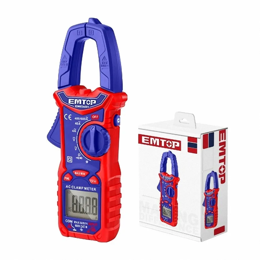 Pinza Amperomtrica 600v Emtop + Set Y Estuche Edmr26001