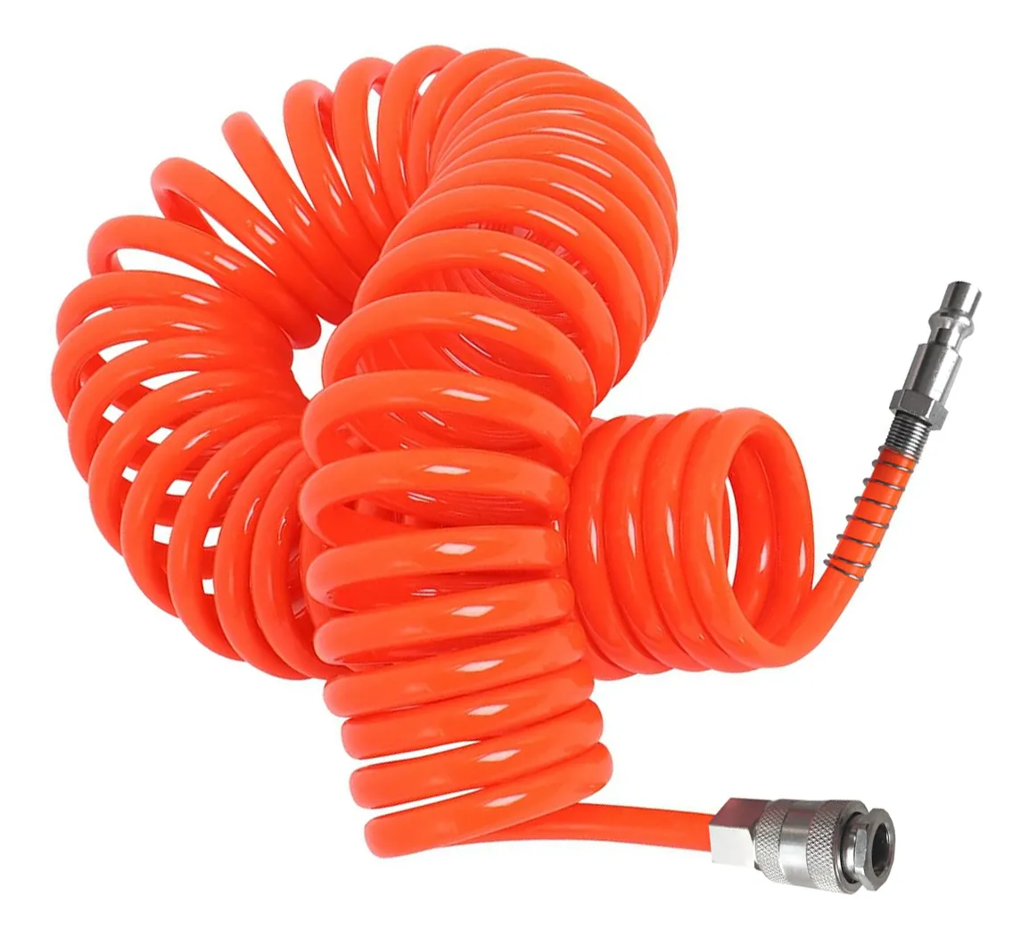 Manguera Para Compresor Neumatica Aire 7.5 Metros Versa Color Naranja Oscuro