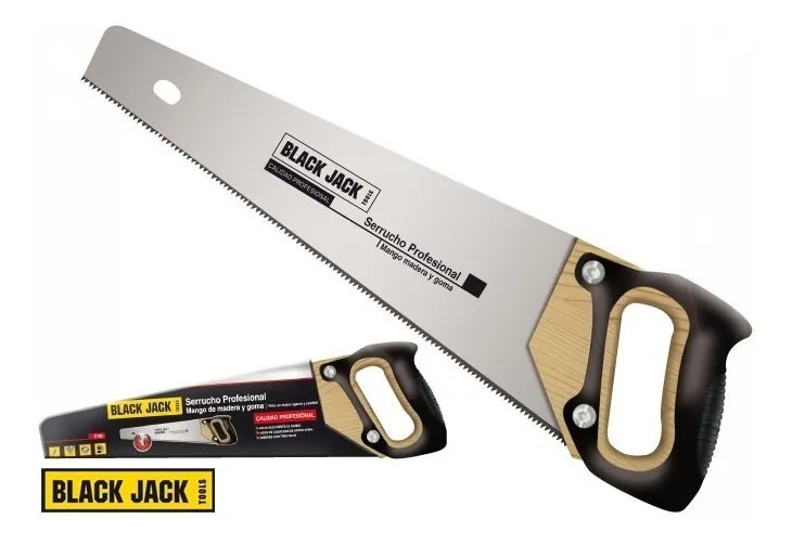 Serrucho Profesional 3 Filos 22 Pulgadas Profesional Mango Madera Y Goma Dientes Afilados Con Bisel Ideal Para Madera