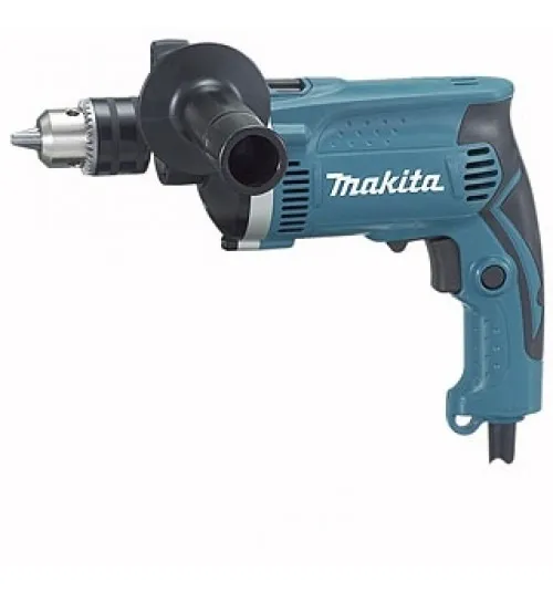 Taladro Percutor Atornillador Eléctrico De 13mm Makita Hp1630 710w Y Accesorio Con Caja De Cartón Turquesa