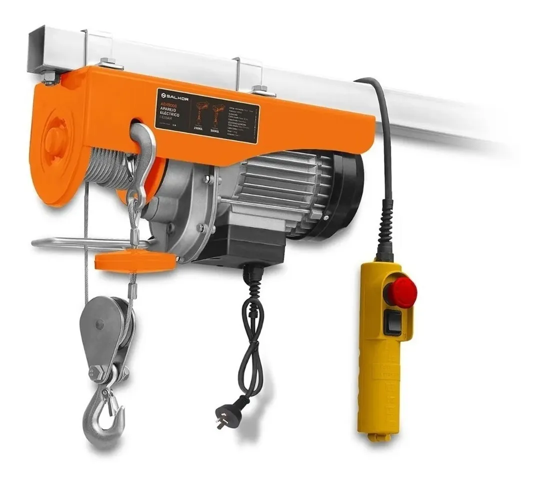 Malacate Aparejo Eléctrico 600w 250kg 12mts Guinche Salkor