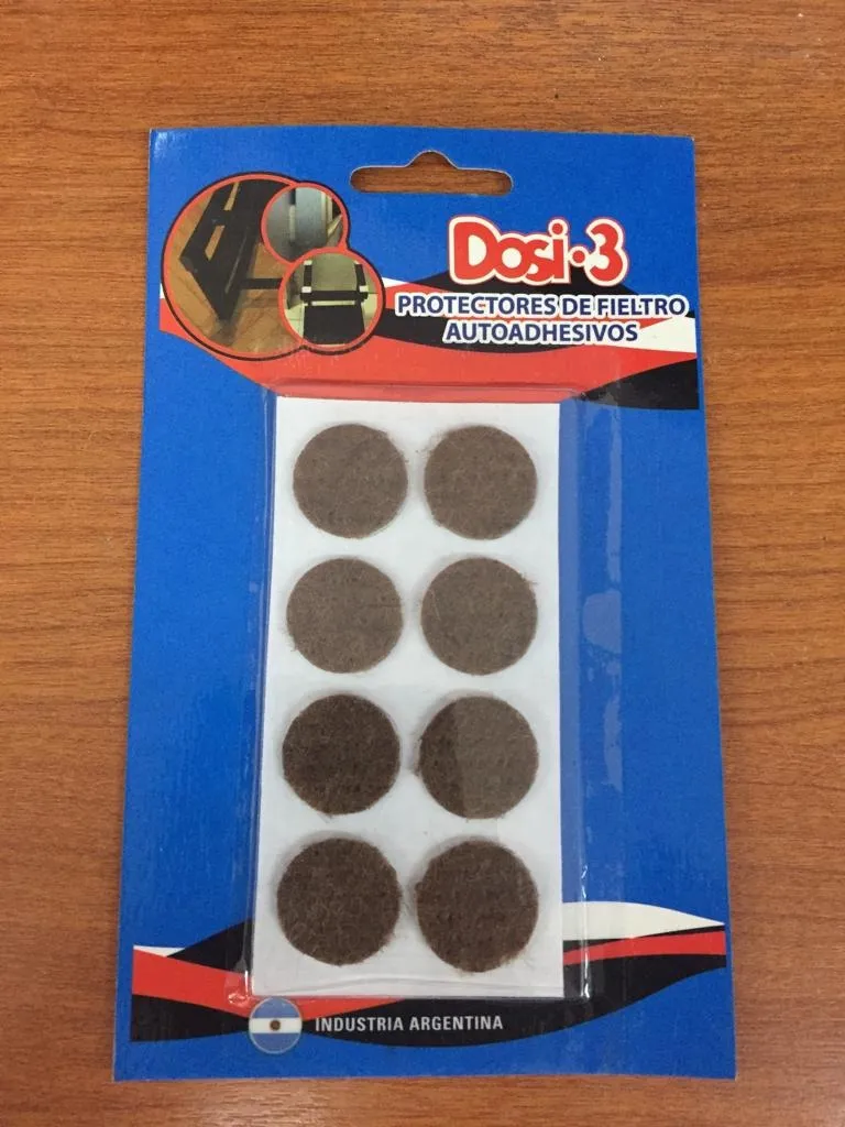 Fieltros Cuadrados Autoadhesivos 2,5cm X 8 Unidades Dosi3