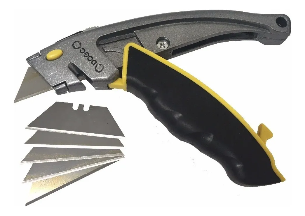 Cutter Trincheta Dogo Retractil 5 Hoj Repuestos Profesional