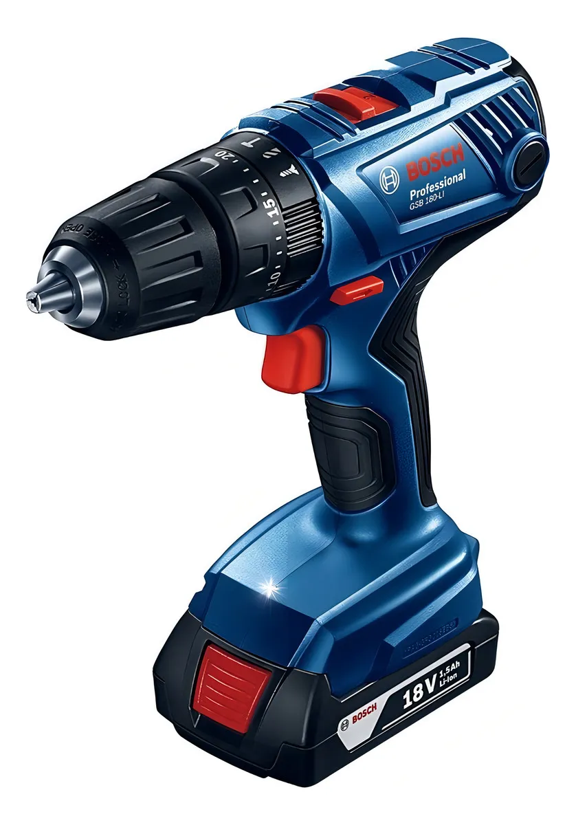 Taladro Atornillador Bosch Gsb180-li + 1 Batería Color Azul