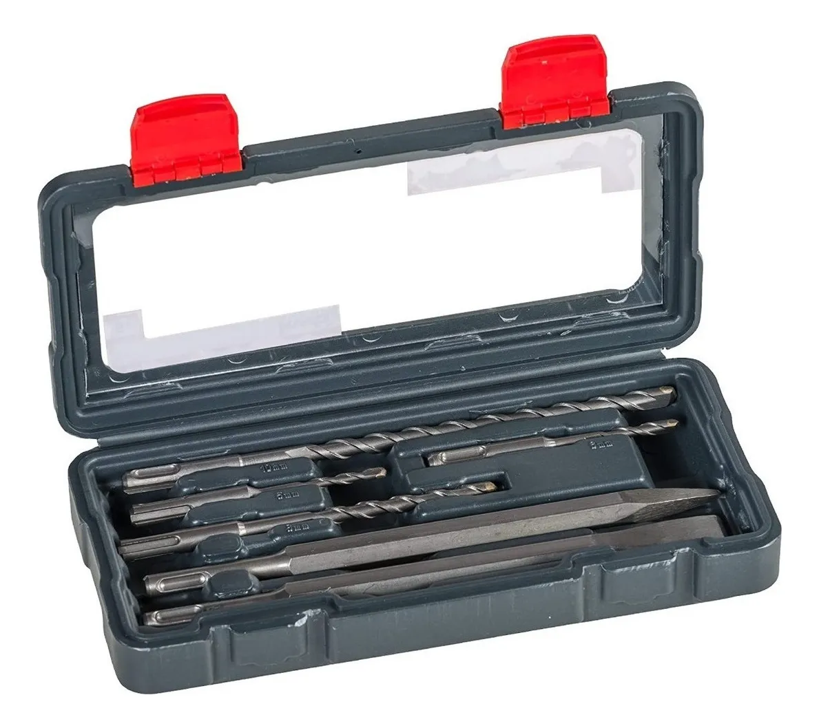 Set Broca Mecha Cinceles Kwb Encastre Sds Plus Juego 6 Pzs