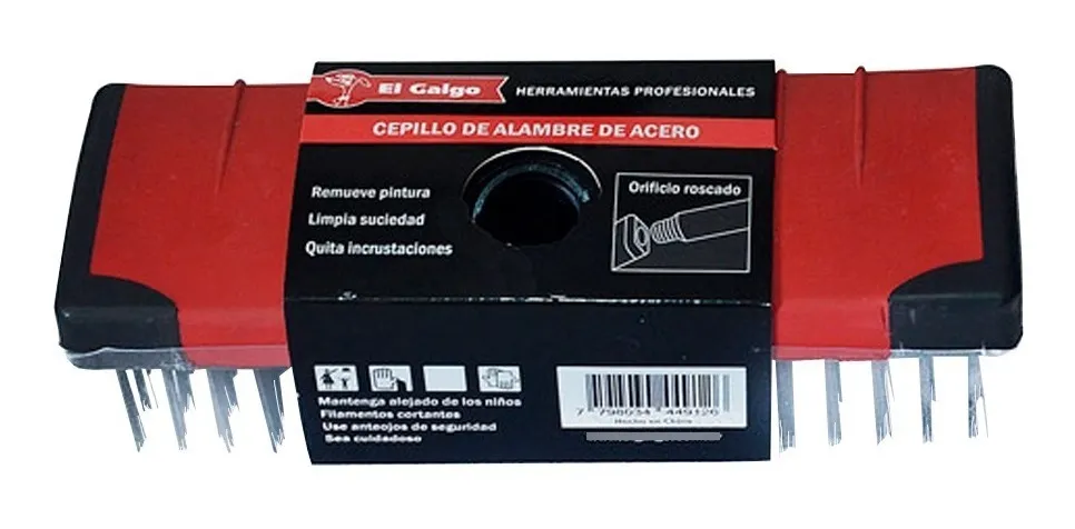 Cepillo De Alambre De Acero El Galgo 6 X 20cm