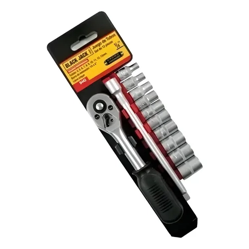 Llave Crique Con Tubos Black Jack X 12 Pcs 1/4 Pulgada