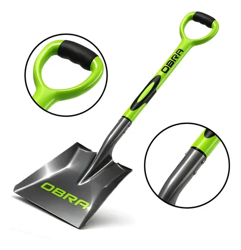 Obra Pala Cuadrada Hierro Revestido Verde