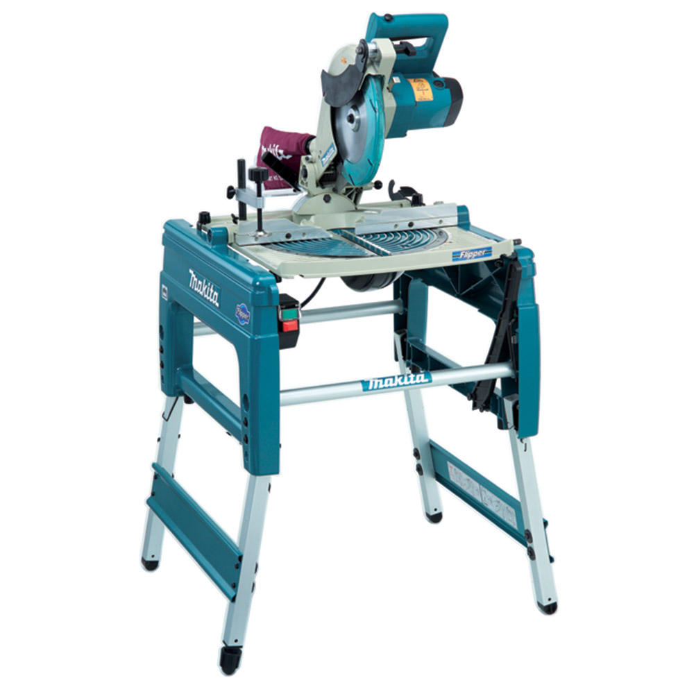 Sierra Inglete Combinada De Banco Makita Lf1000 260mm 1650w
