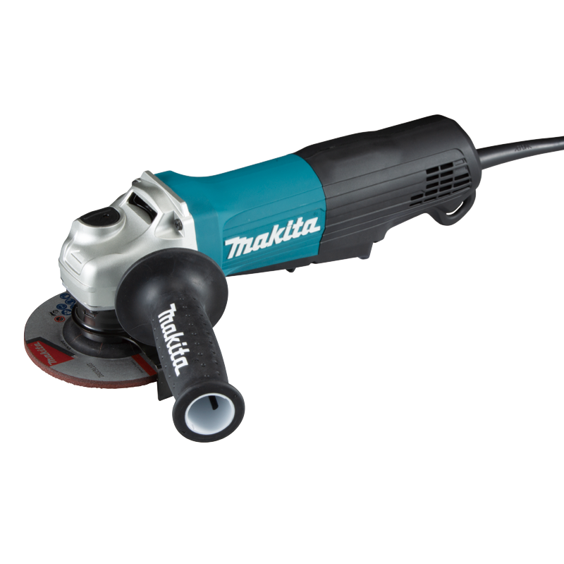 Miniamoladora Angular Makita Ga4550 De 50 hz/60 hz Color Turquesa 1.3 kw 220 v + Accesorio