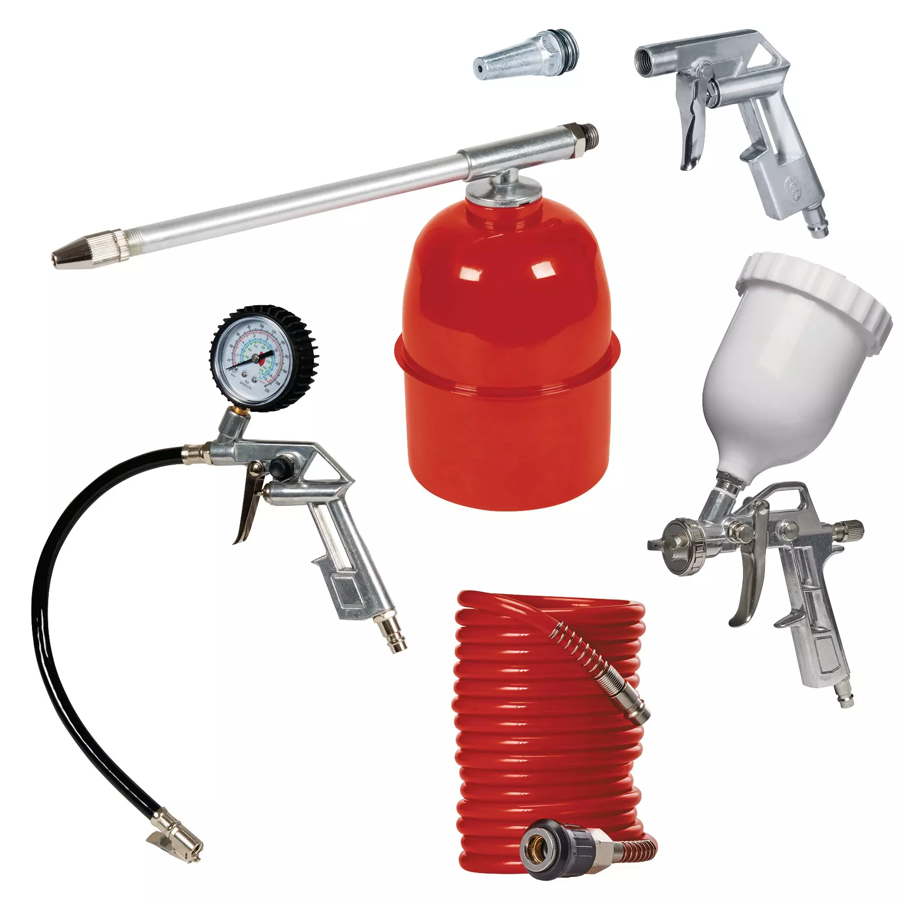 Kit de accesorios para compresor 5 piezas Einhell