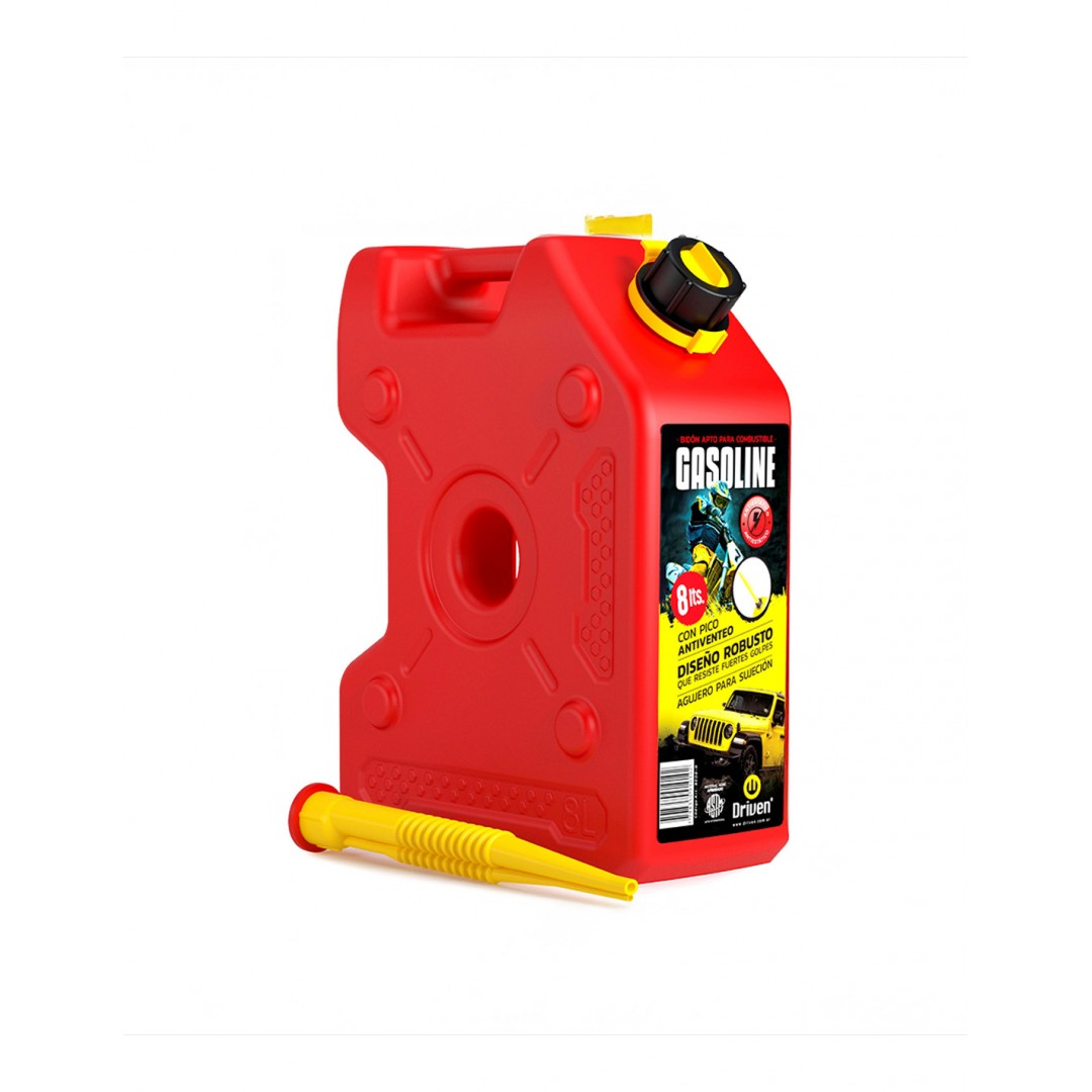 Bidón Extra Chato Rojo 8 LTS Dogo DOG20815