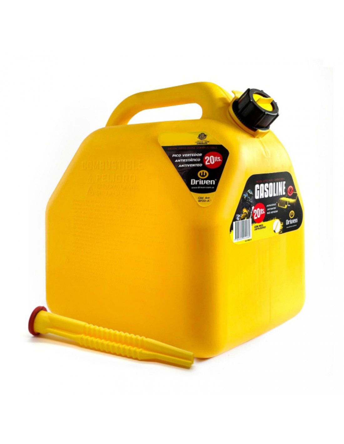 Bidón profesional 20 litros (AMARILLO) Driven BP02A