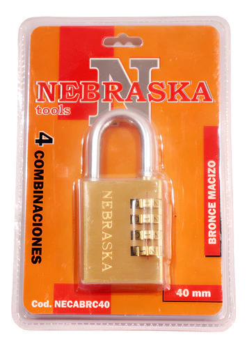 Candado Bronce N°40 Nebraska NECABRC40
