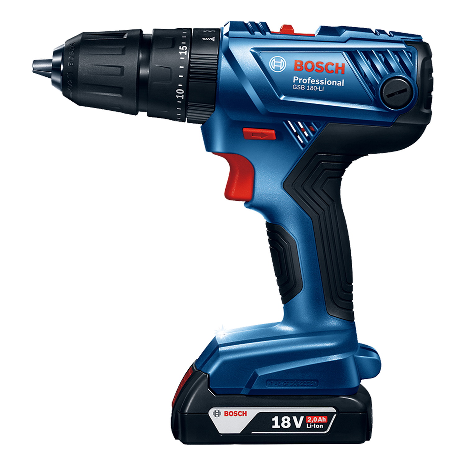 Taladro Atornillador Bosch Gsb180-li + 1 Batería Color Azul