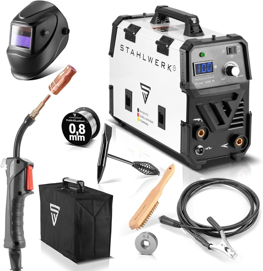 Soldadora Mig 100amp + 1 Rollo 0,45kg + 1 Mascara + Guantes