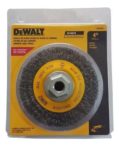 Cepillo De Rueda Rizado De Acero Al Carbono Dewalt