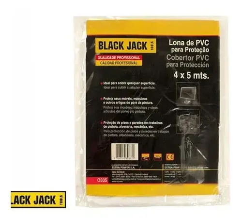 Lona Cobertor Pvc 4x5 Mts Blackjack
