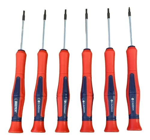 Set Destornillador Plano X6 Para Electronica Bremen 50mm 2mm