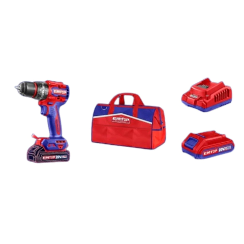 Combo: Bolso Emtop + Taladro + Bateria + Cargador