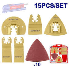 Set 15 Cuchillas Para Multiherramientas Emtop Emtb1501