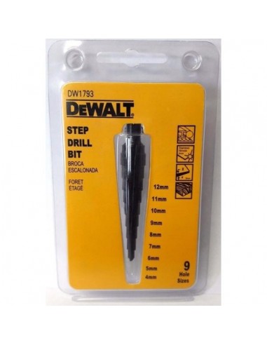 Mecha Escalonada Dewalt 4 A 12 Mm Dw1793